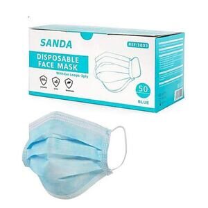 Thomas Fluid Resistant Procedure Earloop Mask, Pack of 50